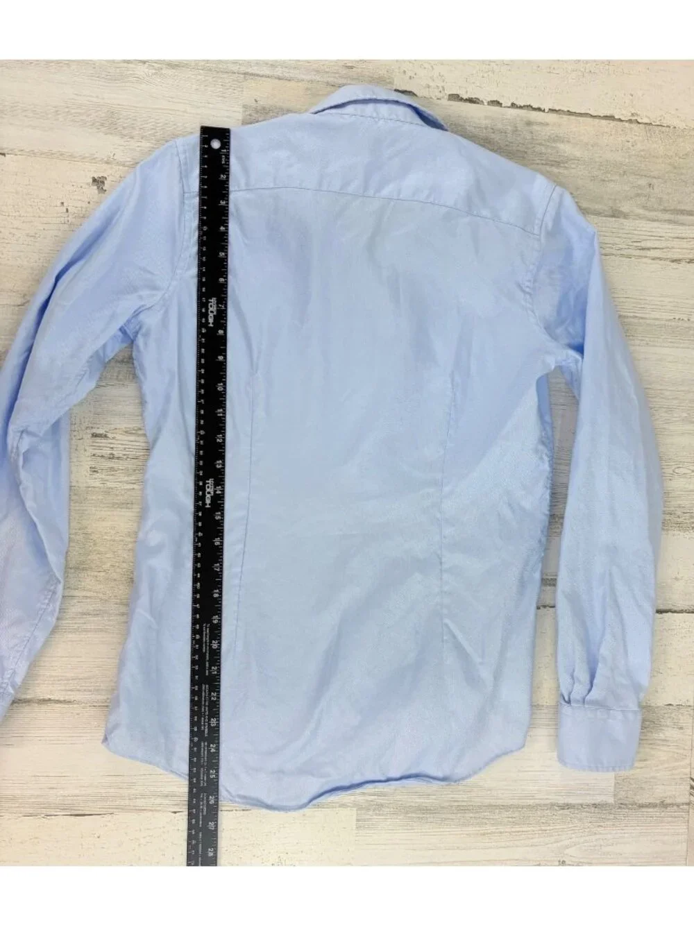 Ann Mashburn Icon Spread Shirt Sz M Sky Blue Roxford Oxford Button Down - Picture 11 of 12